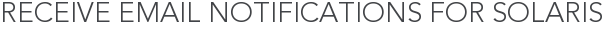 Receive Email Notifications for Solaris