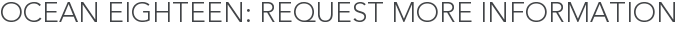 Ocean Eighteen: Request More Information